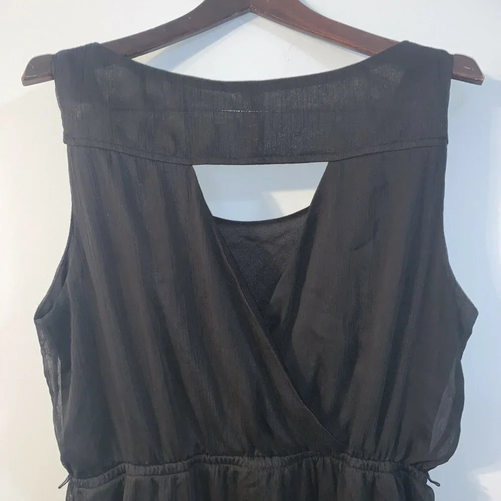 No Boundaries Womens Cocktail Dress Black Elastic Waist Lace Flow Back XXL - Picture 6 of 7